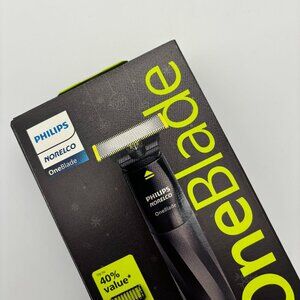 Philips Norelco OneBlade Men's Wet & Dry Trimmer Shaver Holiday Gift Set NEW